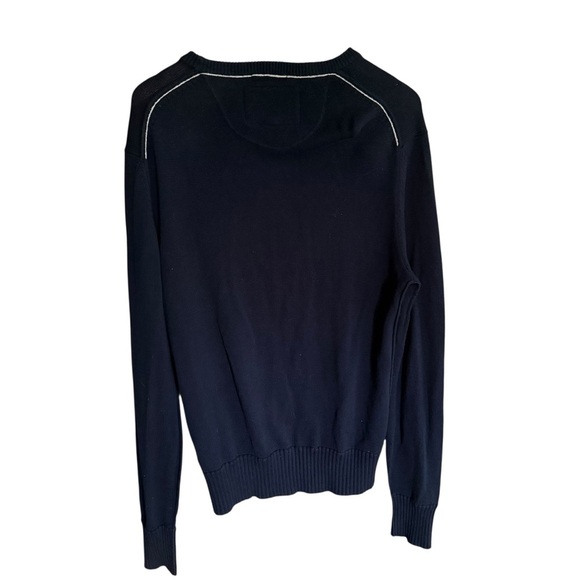 American Eagle Men’s Vintage Fit Navy Blue Crew Neck Sweater Size M Classic Y2K - Picture 6 of 10